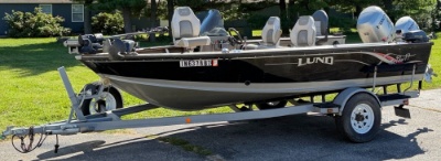 2002 17ft Lund Mr. Pike Bass Boat & 2002 Trailmaster Trailer