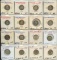 Lot of 16 Great Britain Silver 6 Pence coins