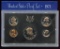 1971 US Mint Proof 5 Coin Set with box