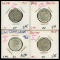 Lot of 4 Switzerland Silver 1 Francs 1961-1964