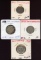 Lot of 4 Switzerland Rappen Coins, 1884-1938