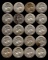 $5 Face 90% Silver 1964-D Washington Quarters