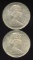 2 UNC Canada 1965 80% Silver Dollars, ASW 1.200 oz