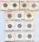 13 Panama 90% Silver 1/10th Balboa coins, 1930-62