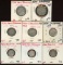 8 New Zealand 50% Silver Shilling 3 & 6 Pence