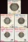 Lot of 5 Belgium 83% Silver Francs Centimes