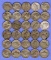 Lot of 30 Jefferson Silver War Nickels, 1943 & 44