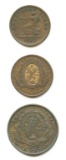 Canada City Bank Copper Penny & 1/2 Penny Tokens