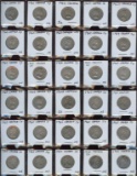 Lot of 60 Canada Nickels, 1961-1982 in frames