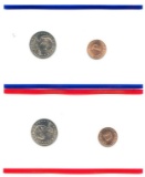 1999-D&P US Mint UNC Susan B Anthony 2 Coin Set