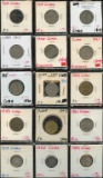 Lot of 15 Cuba 5 & 10 Centavos Coins 1915-1961