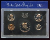 1971 US Mint Proof 5 Coin Set with box