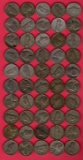 Lot of 50 Jefferson Silver War Nickels, 1943P&S