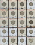 Lot of 20 Canadian 80% Silver Quarters, 1929-1962