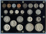 20th Century Type Coin Set, 23 coins