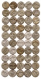 Lot of 50 Jefferson Silver War Nickels, 1945SP&D