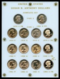 Susan B. Anthony 14 Coin Set, 5 Proofs, 9 Business
