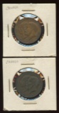 Two Canadian 1927 Confederation Tokens