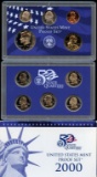2000 US Mint Proof Set with 5 State Quarters