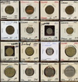 Lot of 16 Iceland 1-5-25-50-Aurar & Krona coins