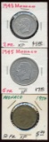 Lot of 3 Monaco 2-5-50 Franc Coins 1943-50