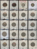 Lot of 20 Malaya 1-10-20 Cent Coins, 2 silver