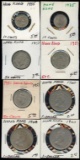 Lot of 8 Hong Kong 10-50 Cents & $1Coins 1935-60