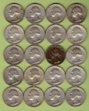 $5 Face 90% Silver 1964D & 64 Washington Quarters