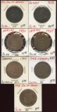 Lot of 7 Isle of Jersey 1/12th Shilling Coins