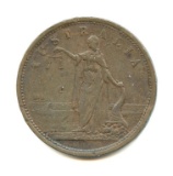 1850'a Australia Large Penny Merchant Token