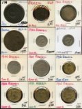 Lot of 12 Brazil Reis Coins 20-1000 1820-1936