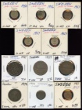 1872-1964 Sweden Silver & Bronze Ore 10-5-2-1