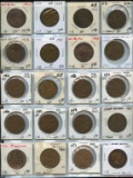 Lot of 20 Great Britain Bronze Large Pennies