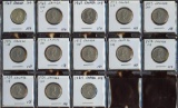 Lot of 13 Canada Nickel Copper Dimes 1969-1984