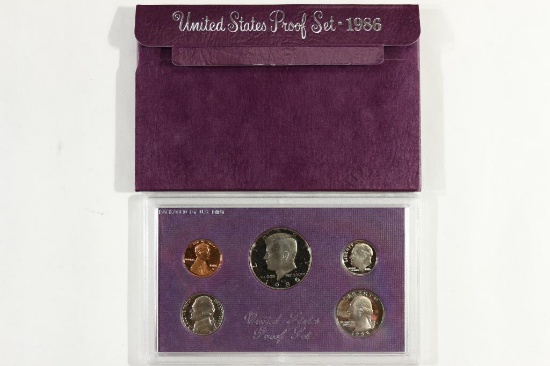 1986 US PROOF SET (WITH BOX)