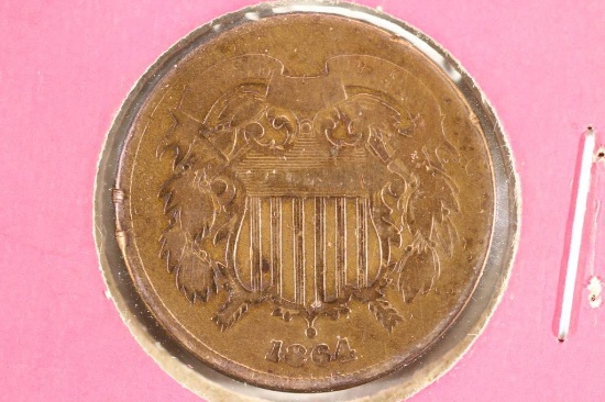 1864 US TWO CENT PIECE