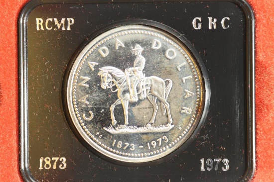 1973 CANADA RCMP SILVER DOLLAR PROOF