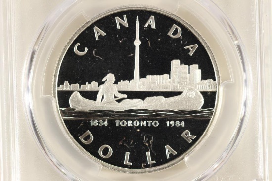 1984 CANADA TORONTO DOLLAR PCGS PR69 DCAM