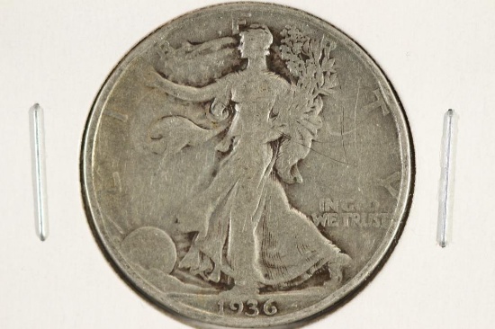 1936-D WALKING LIBERTY HALF DOLLAR