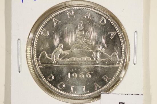 1966 CANADA SILVER DOLLAR UNC
