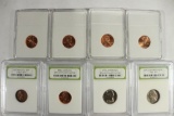 8 ASSORTED COINS AS SHOWN