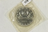 1965 CANADA SILVER DOLLAR UNC