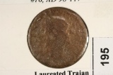 98-117 A.D. TRAJAN ANCIENT COIN