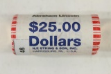 $25 ROLL OF ABRAHAM LINCOLN PRESIDENTIAL DOLLARS