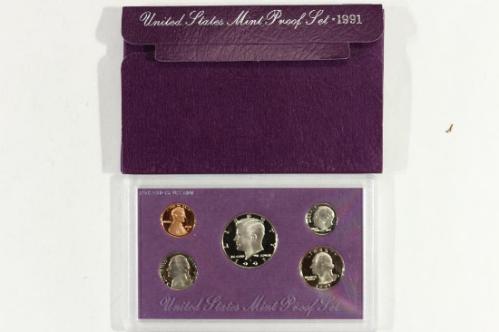 1991 US PROOF SET (WITH BOX)