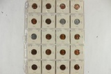 20 ASSORTED 1941-1947 LINCOLN CENTS ALL UNC'S