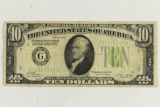 1928-B $10 FRN REDEEMABLE IN GOLD ON DEMAND