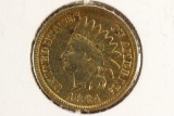 GOLD PLATED 1884 INDIAN HEAD CENT VERY FINE
