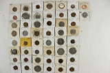 50 ASSORTED FOREIGN COINS OLD DEALER STOCK