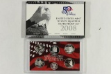 2008 SILVER US 50 STATE QUARTERS PROOF SET WITH